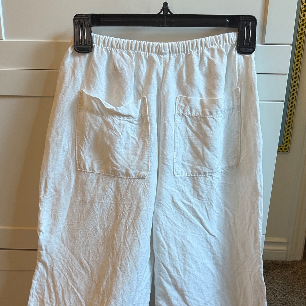 H&M White Wide Leg Pants - Picture 6 of 6